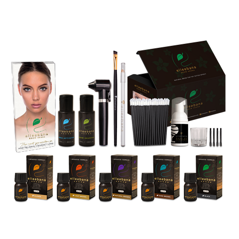 Kit Henna para Cejas Elleebana - 4 tonos