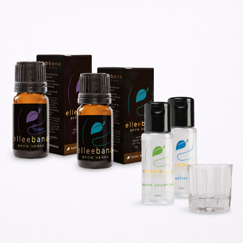 Mini Kit Henna para Cejas - Café Claro y Negro