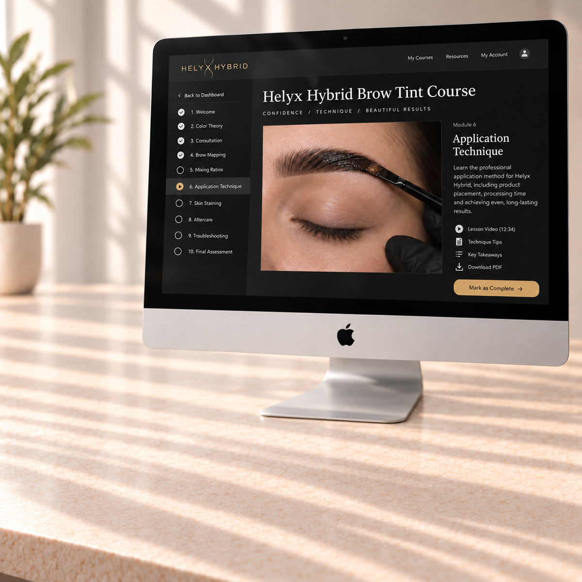 Curso Online Tintes para Cejas Helyx Híbridos