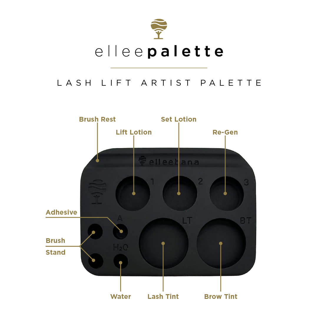 Elleepalette - Paleta Profesional de Silicón NEGRA