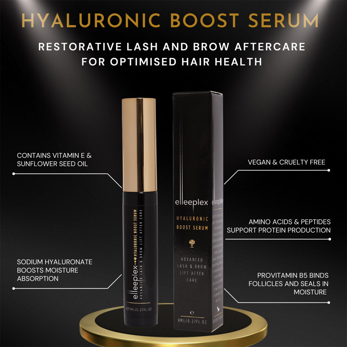 Boost de Ácido Hialurónico para cejas y pestañas