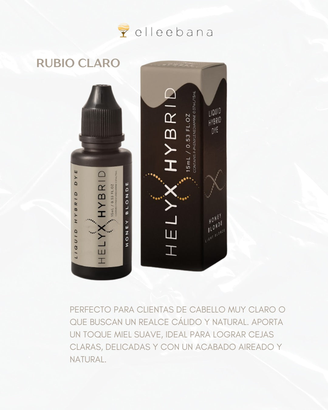 Tinte Helyx Híbrido - Rubio Cálido - Honey Blond