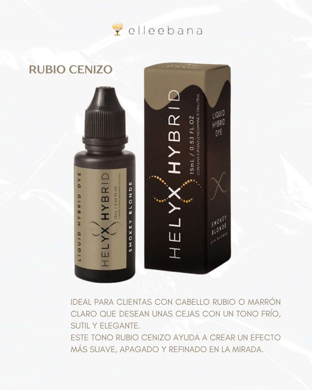 Tinte Helyx Híbrido - Rubio Cenizo - Smokey Blonde