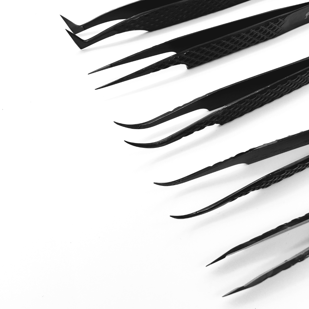 Pinza Extensiones de Pestañas - MASTER FORMA "L" VOLUMEN