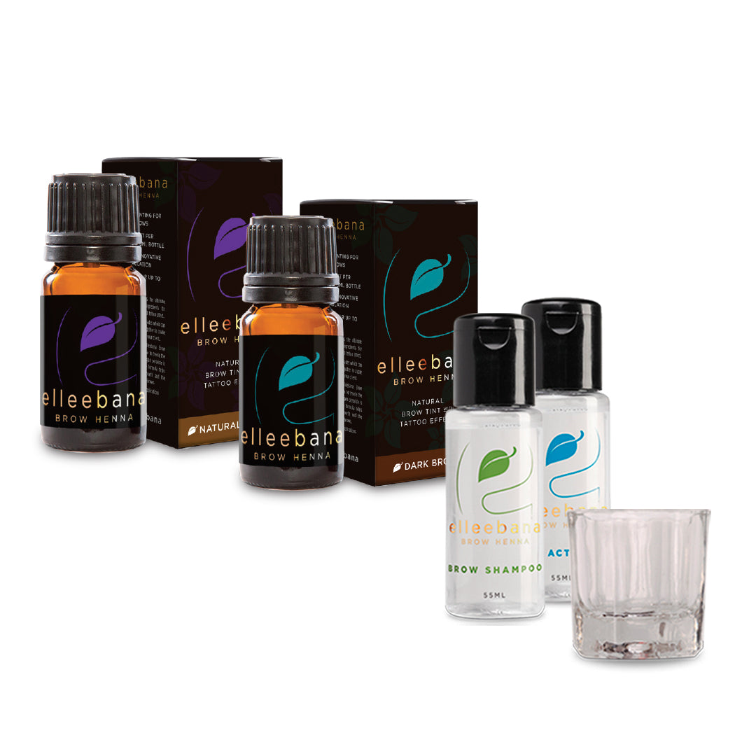 Mini Kit Henna para Cejas - Café Natural y Negro